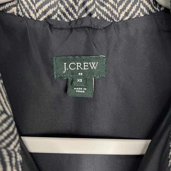 JCrew Herringbone Vest - Black and White, XS - Picture 3 of 4